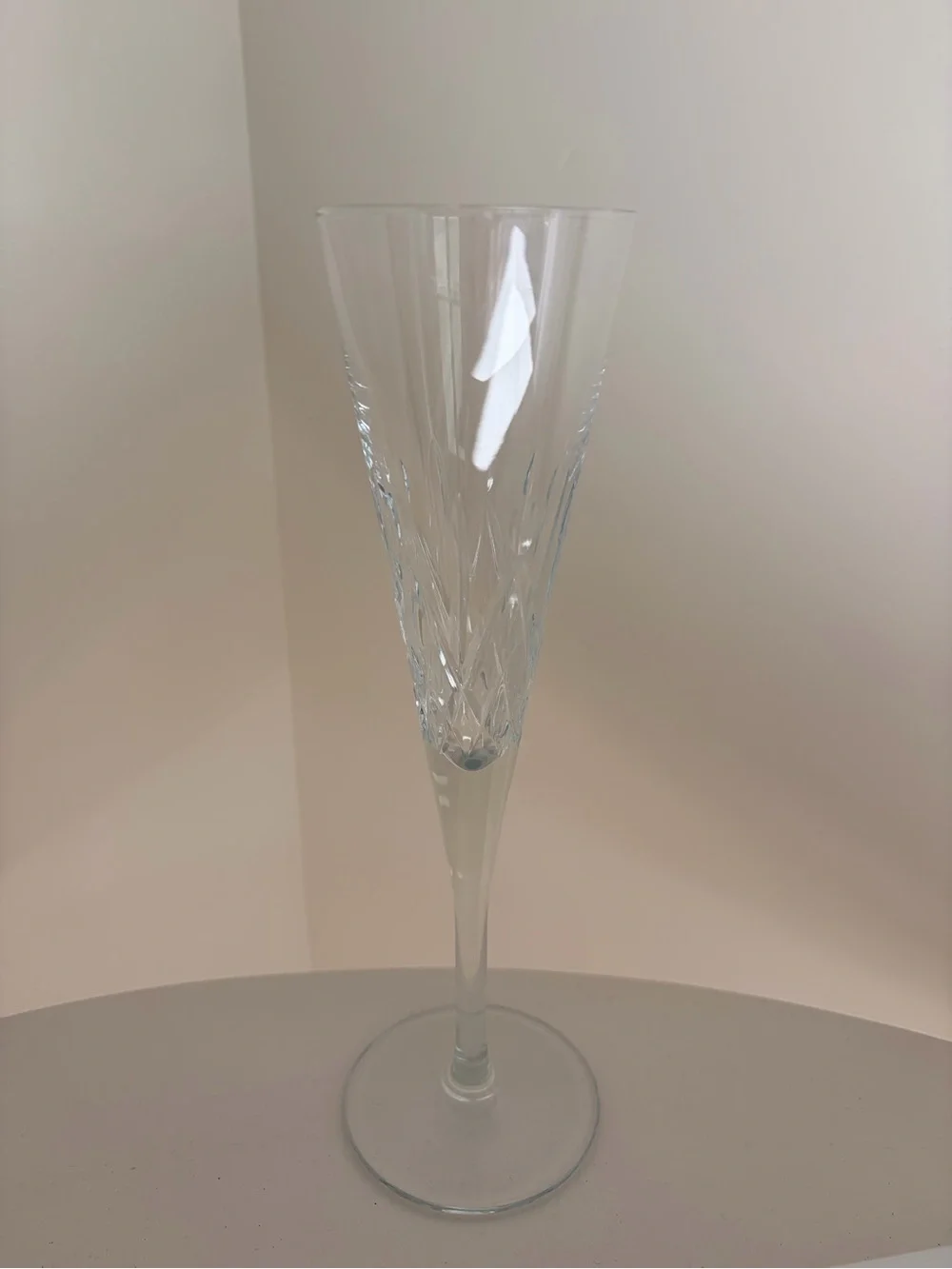 NWT Mark & Graham Clear Crystal Champagne Flutes (Set of 4)